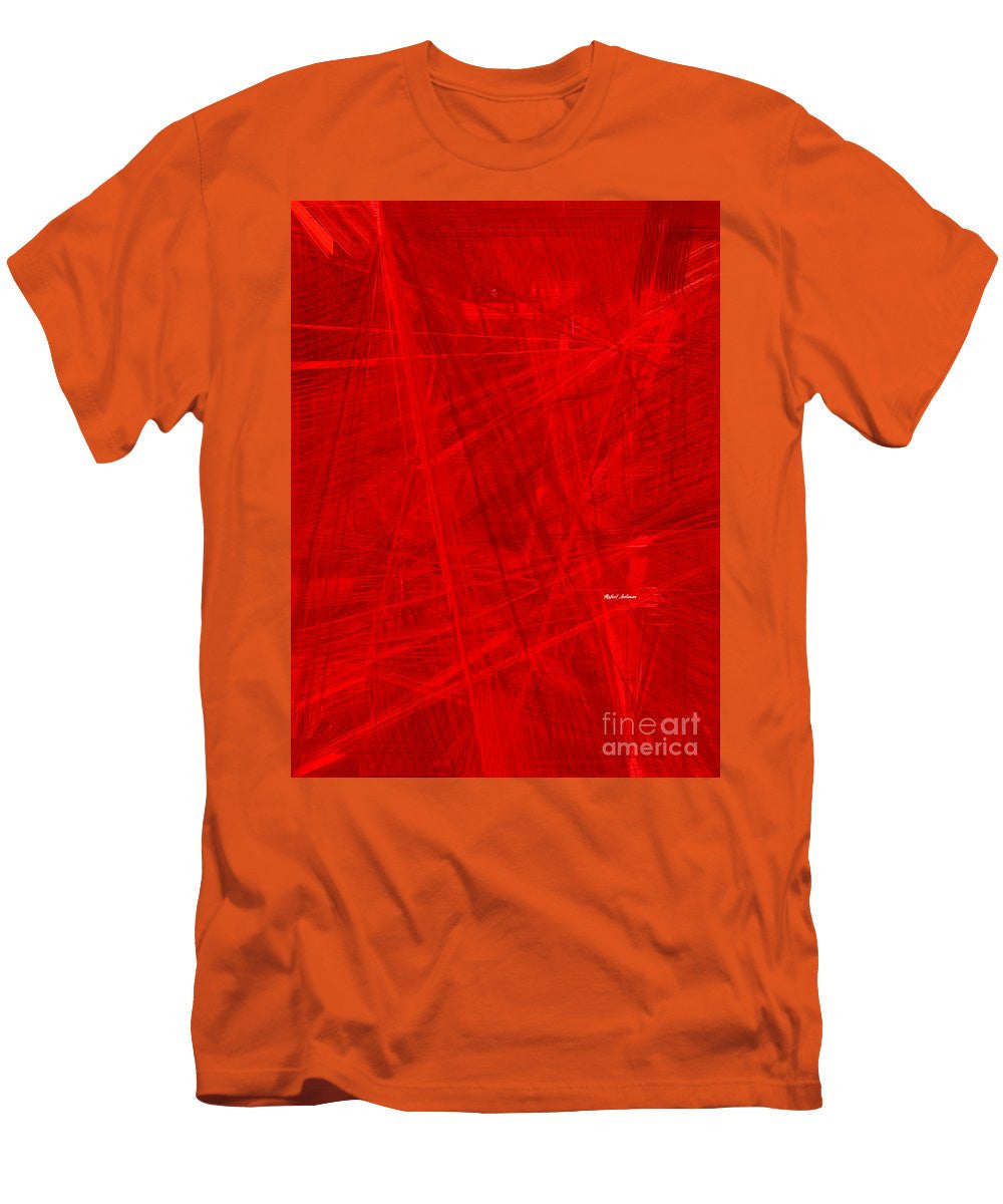 T-shirt pour homme (coupe ajustée) - Burst Of Red