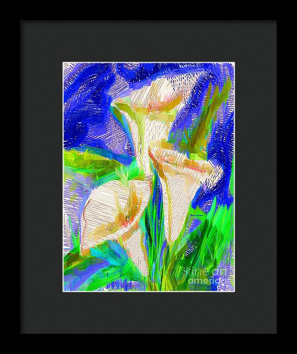 Framed Print - Cala Lillies