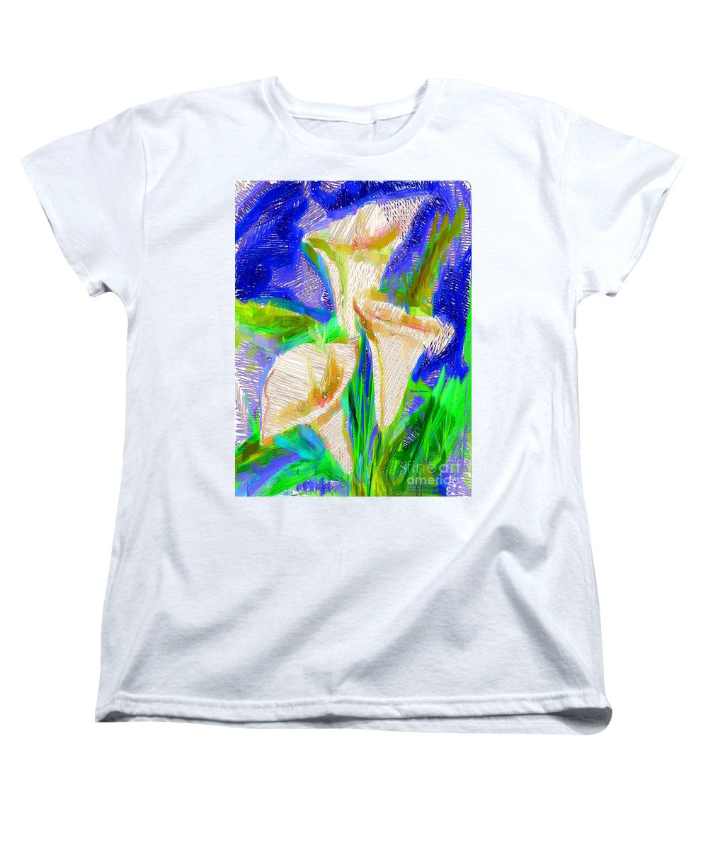 T-shirt pour femme (coupe standard) - Cala Lillies