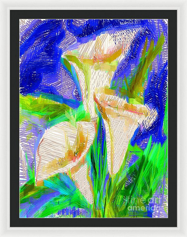 Framed Print - Cala Lillies