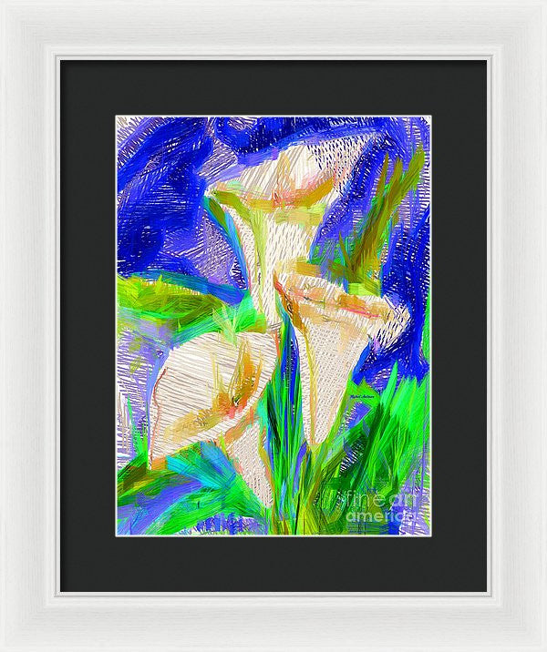 Framed Print - Cala Lillies