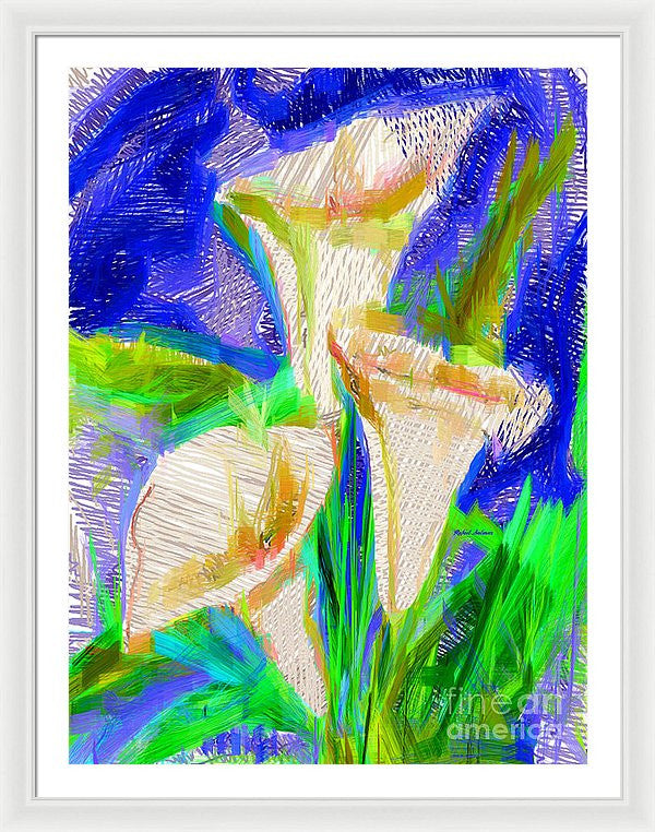 Framed Print - Cala Lillies