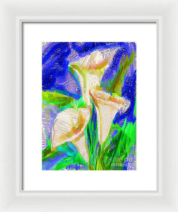 Framed Print - Cala Lillies