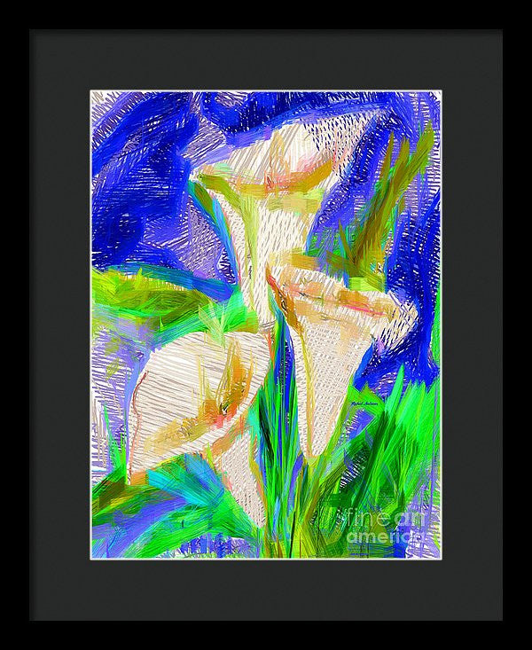 Framed Print - Cala Lillies