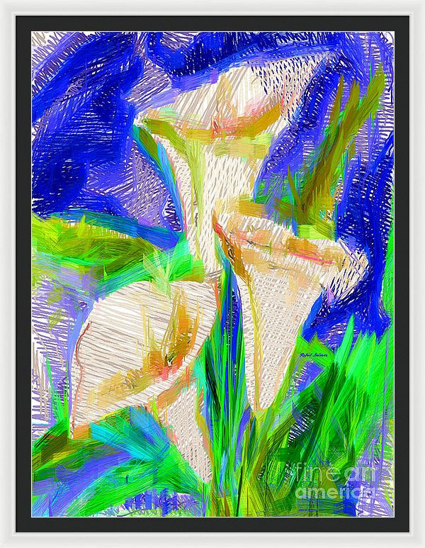 Framed Print - Cala Lillies