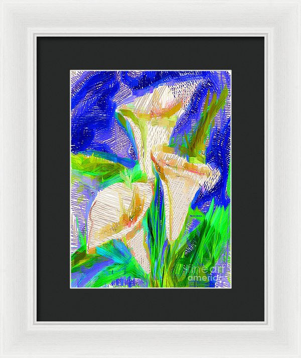 Framed Print - Cala Lillies