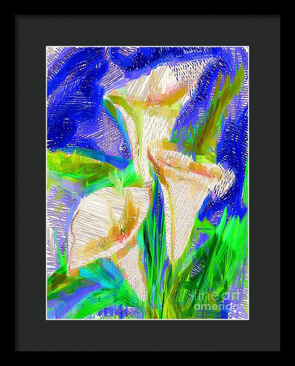 Framed Print - Cala Lillies