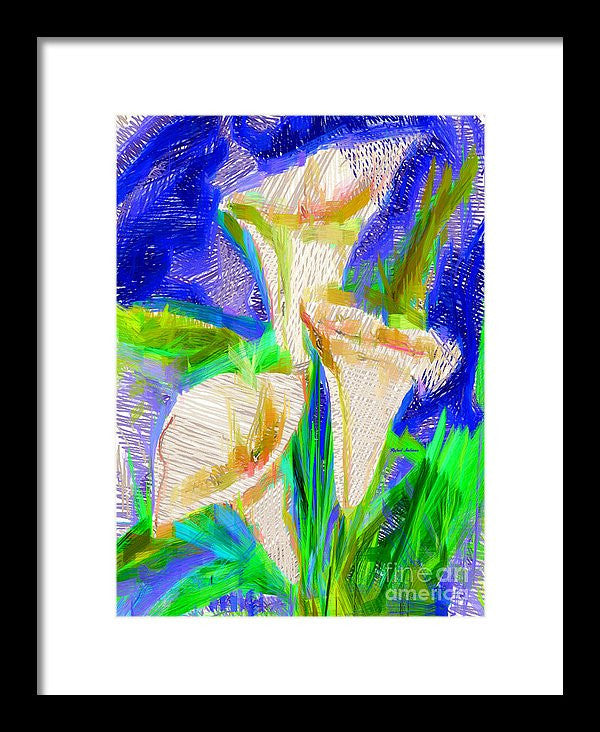 Framed Print - Cala Lillies