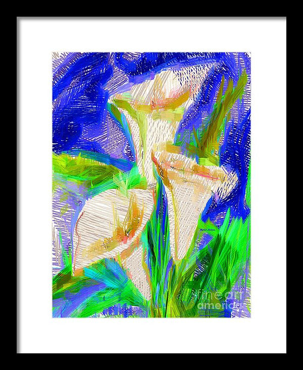 Framed Print - Cala Lillies