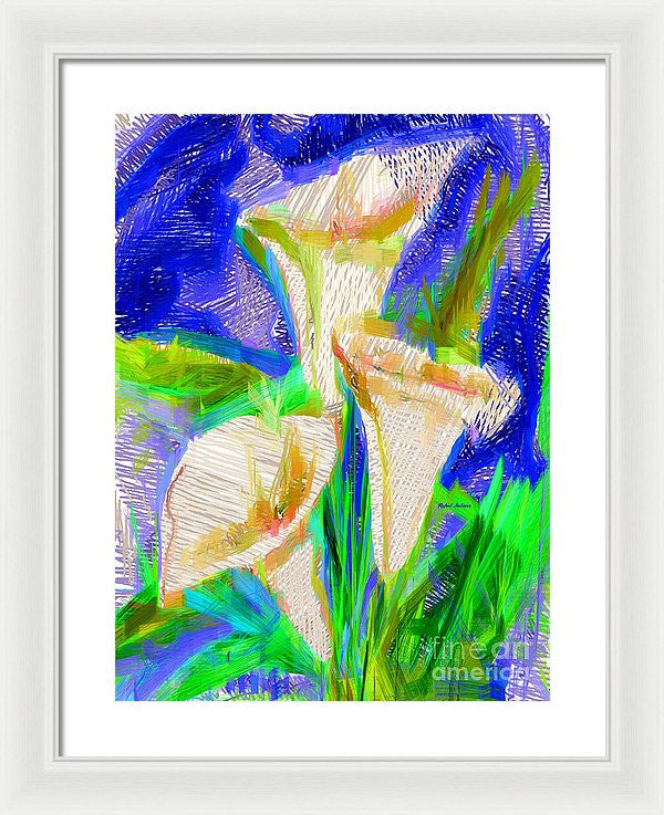 Framed Print - Cala Lillies