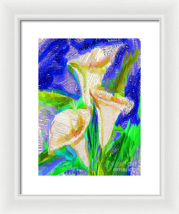 Framed Print - Cala Lillies