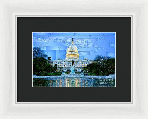 Framed Print - Capitol In Washington D.c