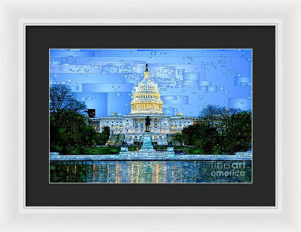 Framed Print - Capitol In Washington D.c