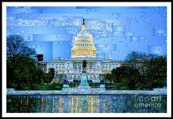 Framed Print - Capitol In Washington D.c