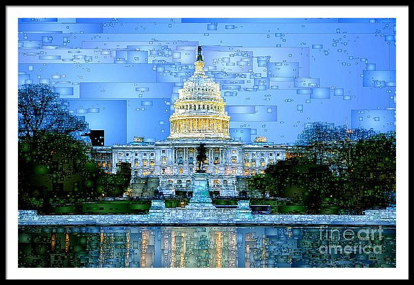 Framed Print - Capitol In Washington D.c