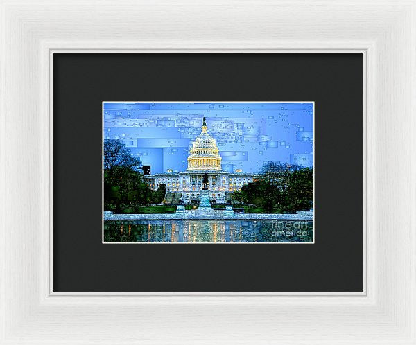 Framed Print - Capitol In Washington D.c