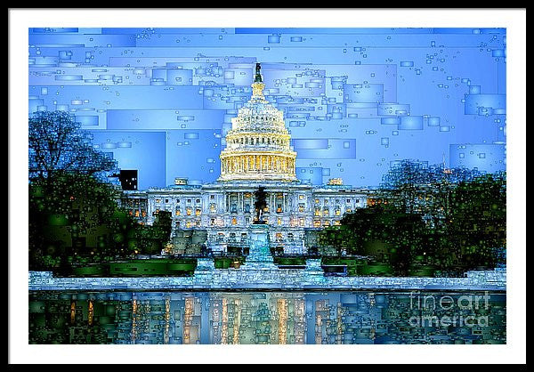 Framed Print - Capitol In Washington D.c