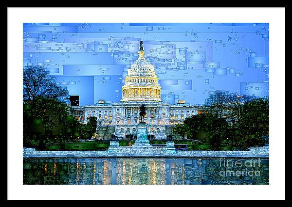 Framed Print - Capitol In Washington D.c