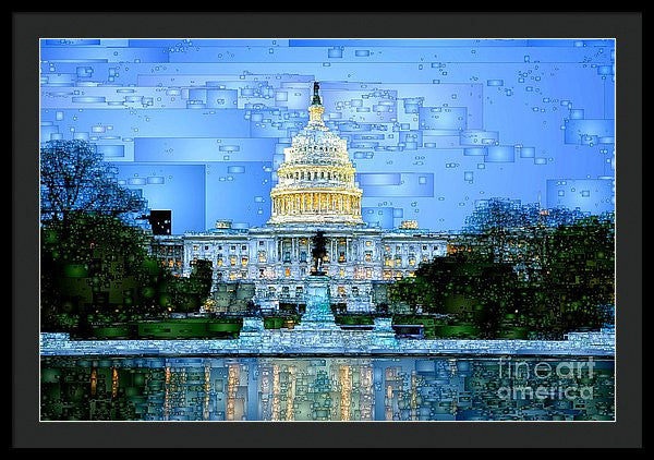 Framed Print - Capitol In Washington D.c