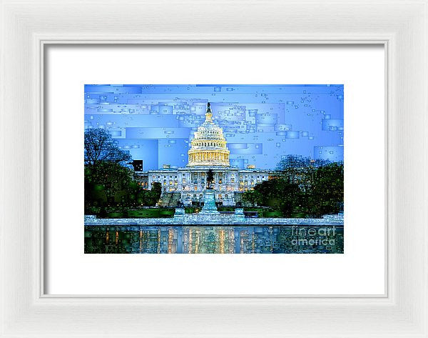 Framed Print - Capitol In Washington D.c