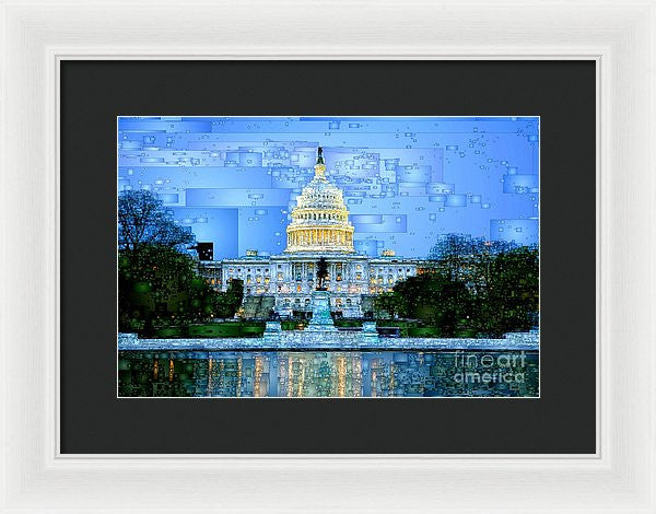 Framed Print - Capitol In Washington D.c