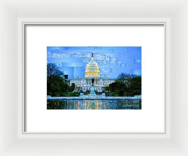 Framed Print - Capitol In Washington D.c