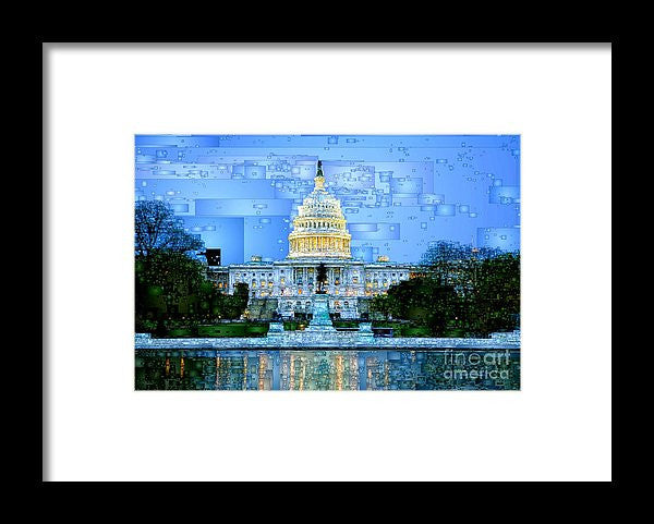 Framed Print - Capitol In Washington D.c