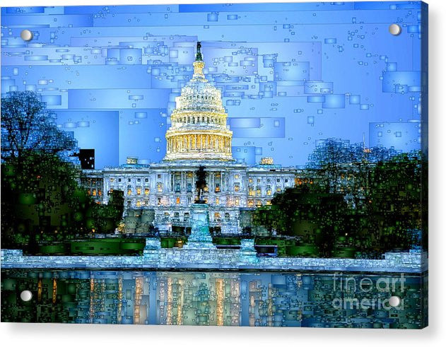 Acrylic Print - Capitol In Washington D.c