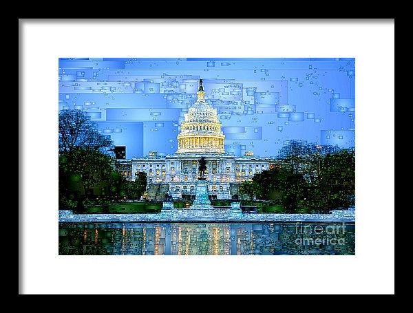 Framed Print - Capitol In Washington D.c