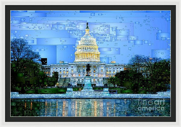 Framed Print - Capitol In Washington D.c