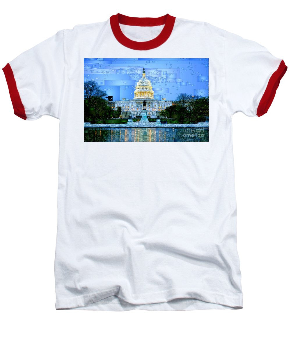 T-shirt de baseball - Capitole à Washington DC