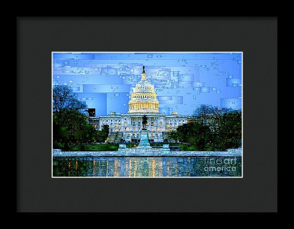 Framed Print - Capitol In Washington D.c