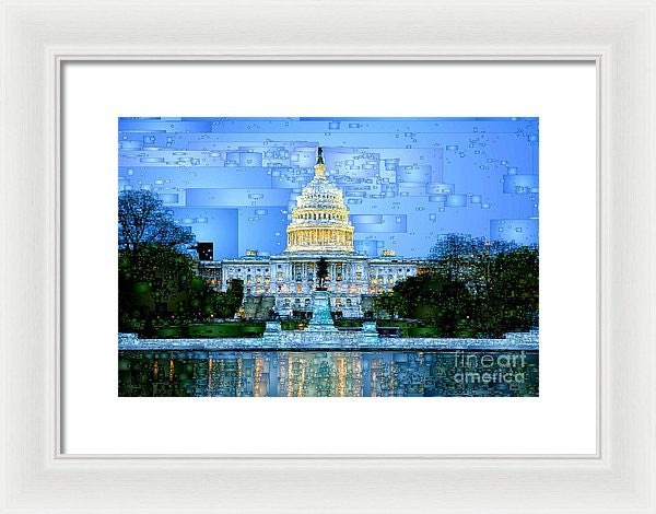 Framed Print - Capitol In Washington D.c