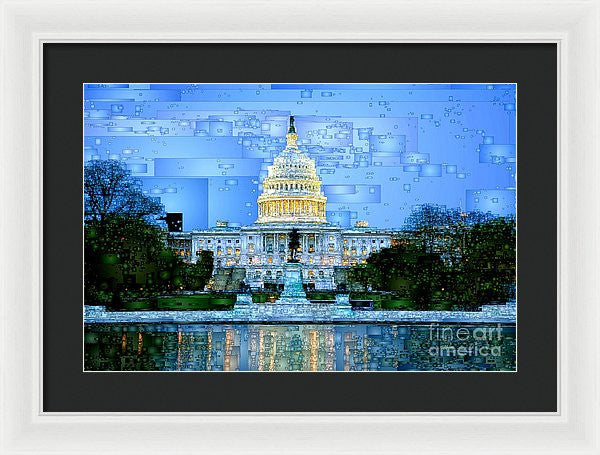 Framed Print - Capitol In Washington D.c