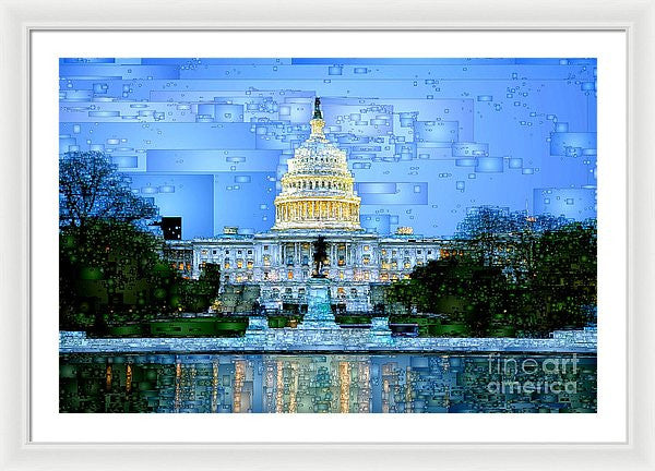 Framed Print - Capitol In Washington D.c