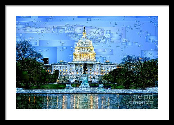 Framed Print - Capitol In Washington D.c