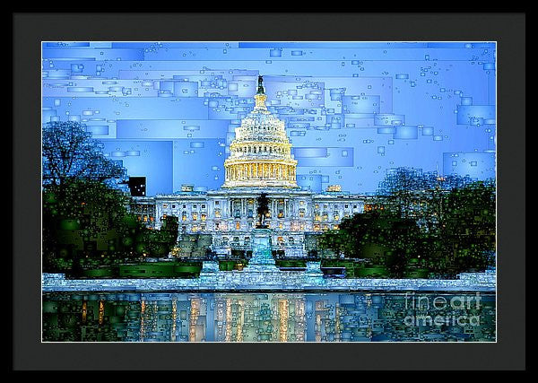 Framed Print - Capitol In Washington D.c