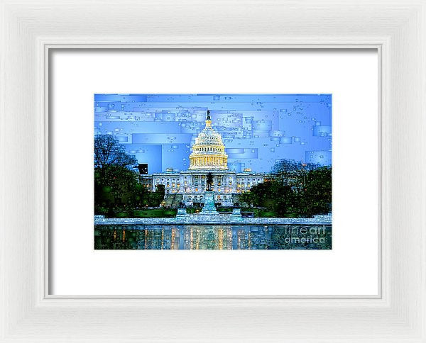 Framed Print - Capitol In Washington D.c