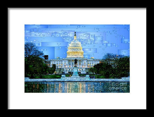 Framed Print - Capitol In Washington D.c