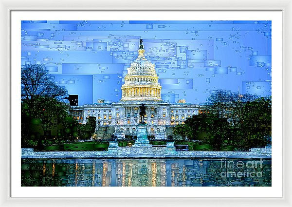 Framed Print - Capitol In Washington D.c