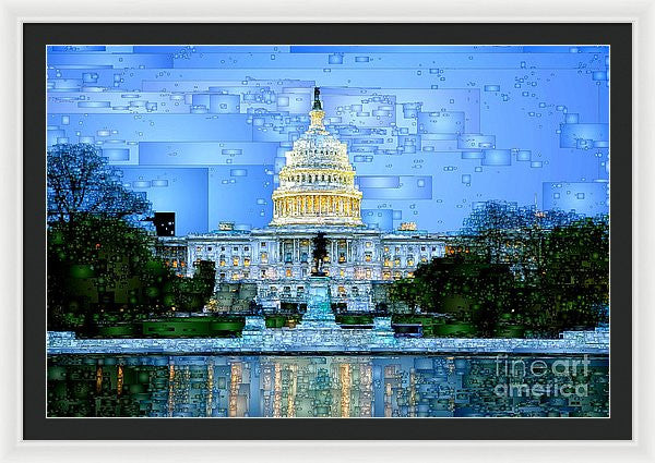 Framed Print - Capitol In Washington D.c