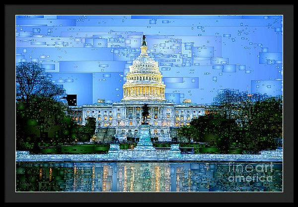 Framed Print - Capitol In Washington D.c