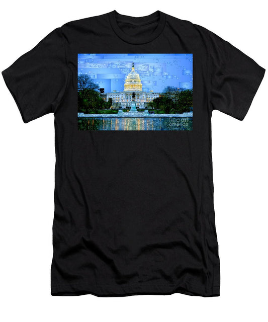 T-shirt pour homme (coupe ajustée) - Capitole à Washington DC