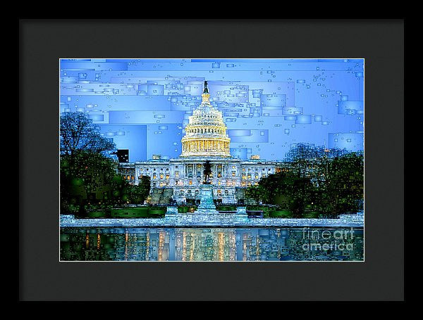 Framed Print - Capitol In Washington D.c