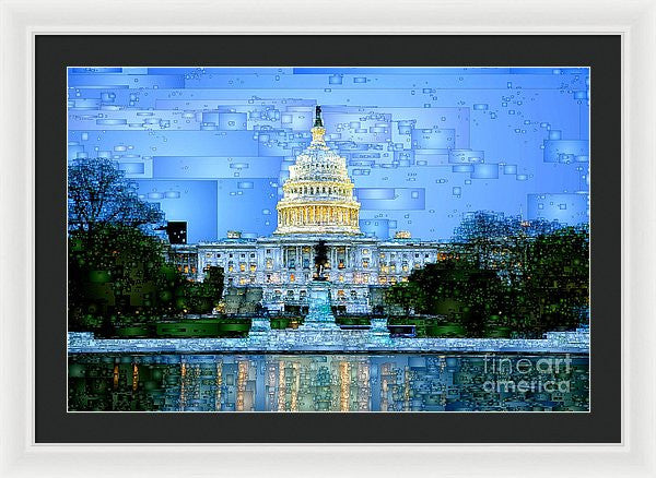 Framed Print - Capitol In Washington D.c