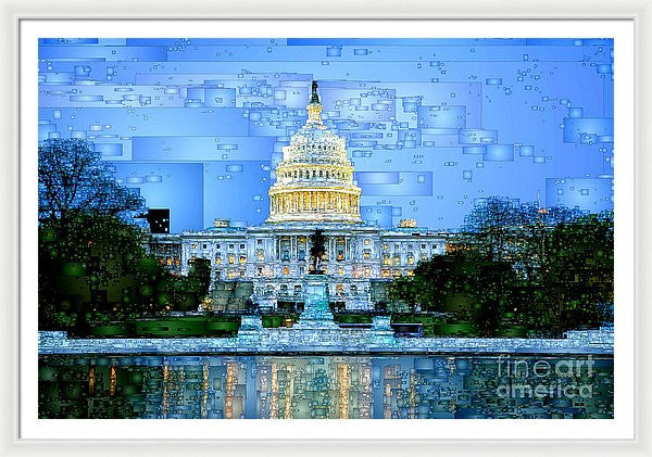 Framed Print - Capitol In Washington D.c