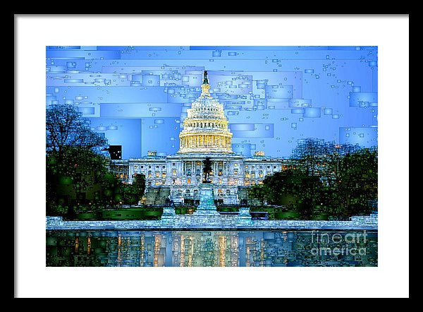 Framed Print - Capitol In Washington D.c