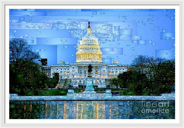 Framed Print - Capitol In Washington D.c