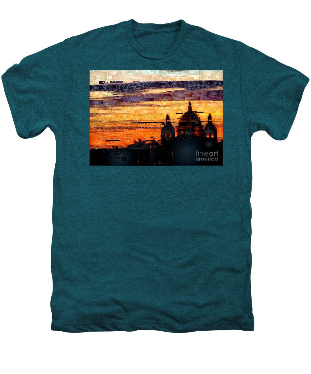 Men's Premium T-Shirt - Cartagena Colombia Night Skyline