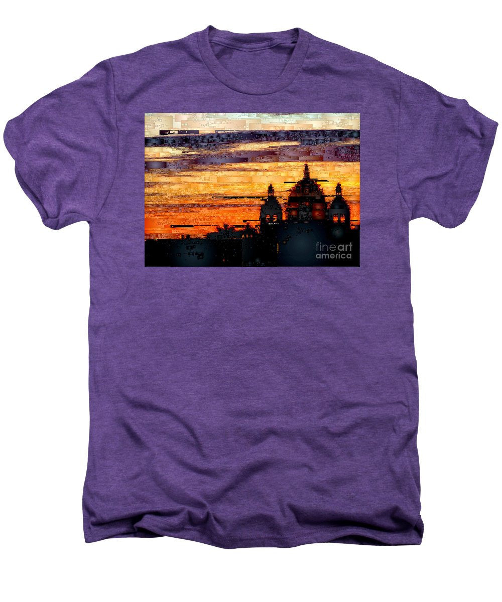 Men's Premium T-Shirt - Cartagena Colombia Night Skyline